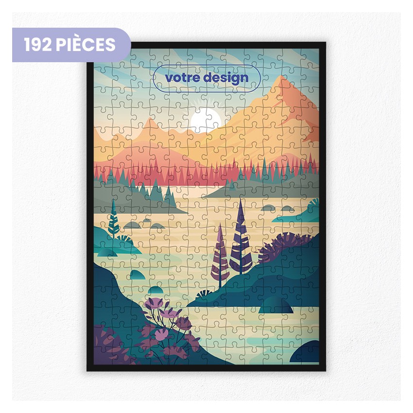 192 pieces custom puzzle