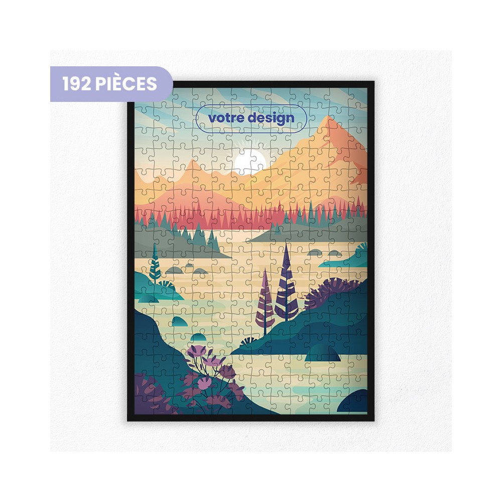 192 pieces custom puzzle