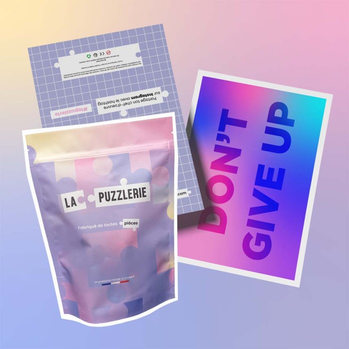 packaging puzzle don't give up