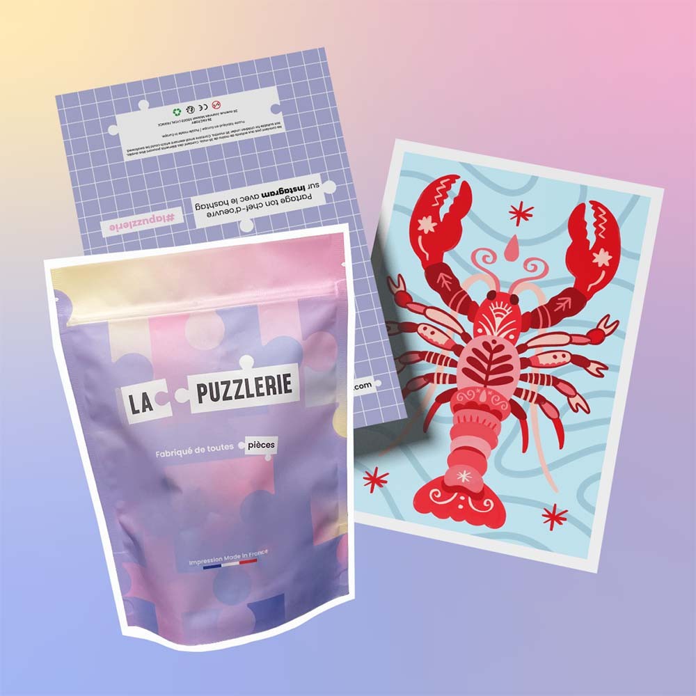 packaging puzzle homard