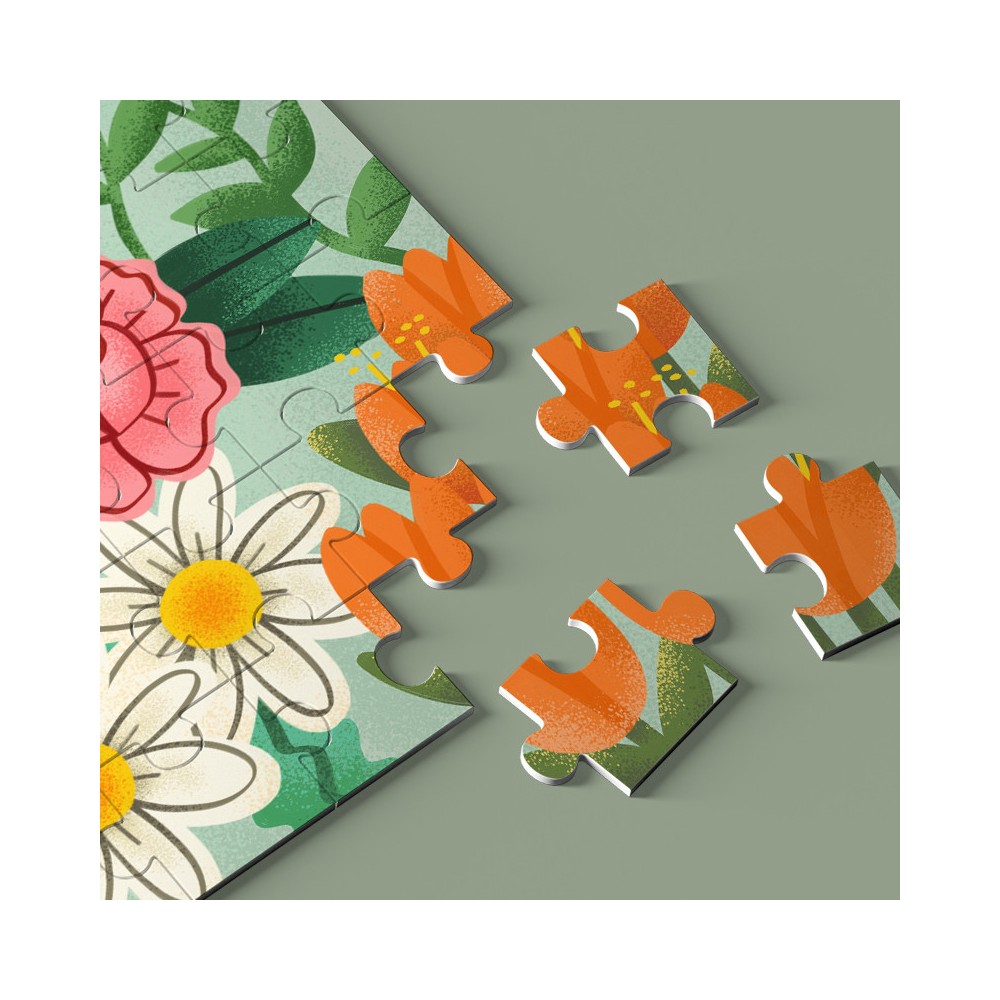 children's wooden flower puzzle