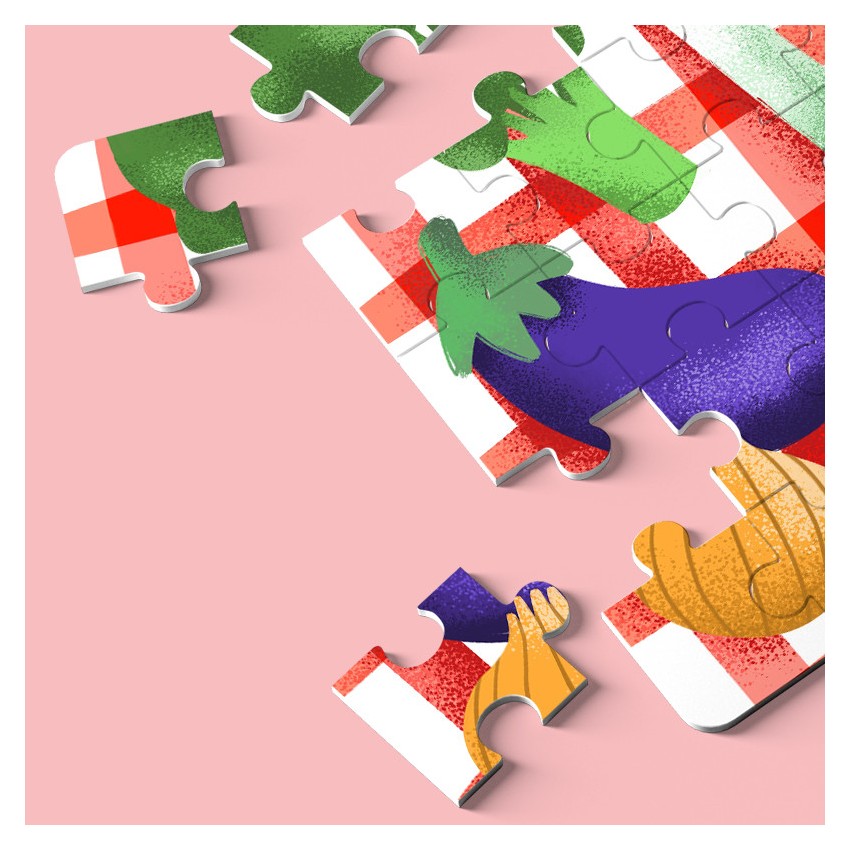 puzzle 12 pièces légumes