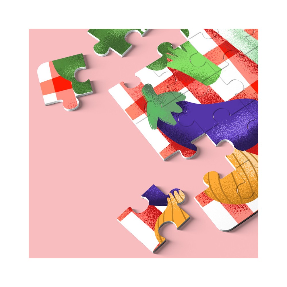 12-piece vegetable puzzle