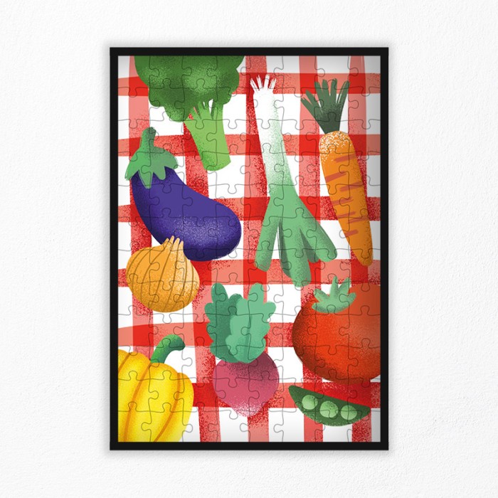 vegetable puzzle for children