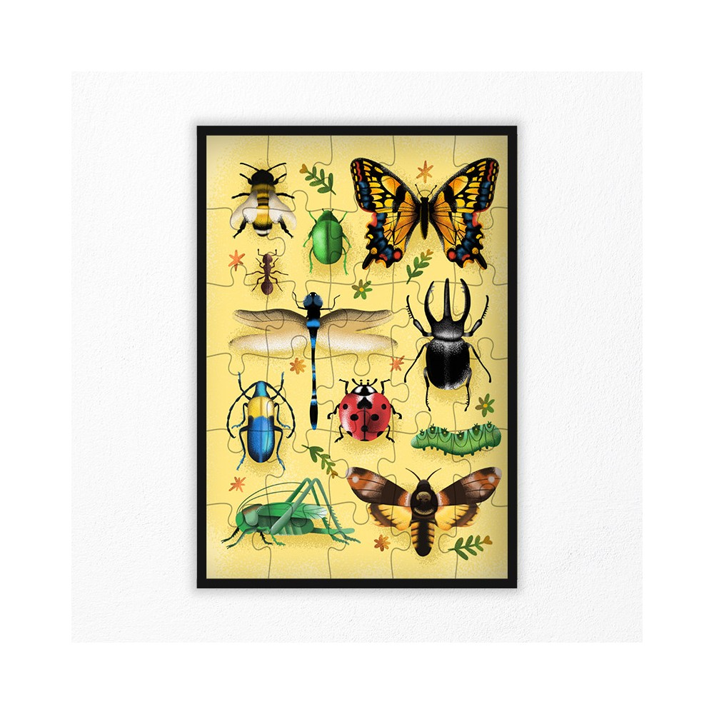 30-piece insect puzzle