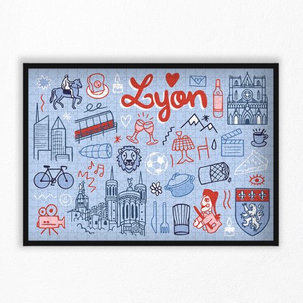 500 pieces Lyon puzzle