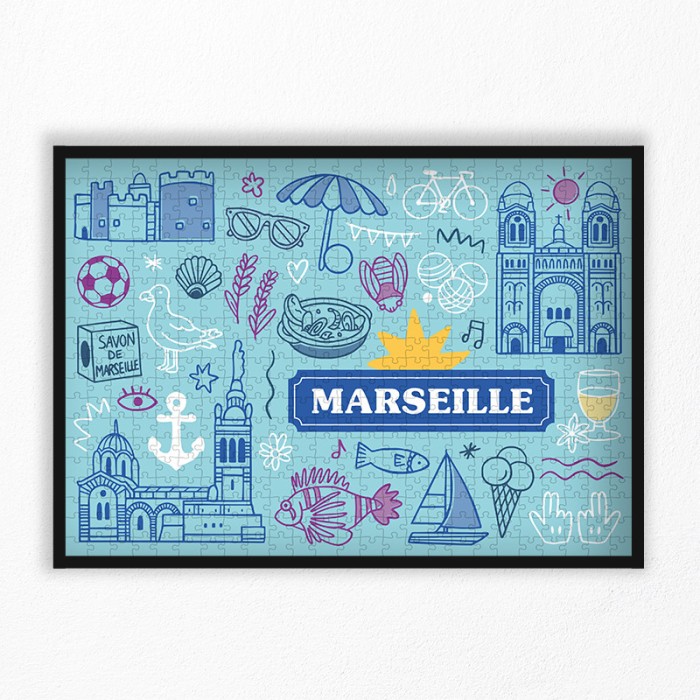 Puzzle Marseille | 1000 Pièces ou 500 Pièces | La Puzzlerie