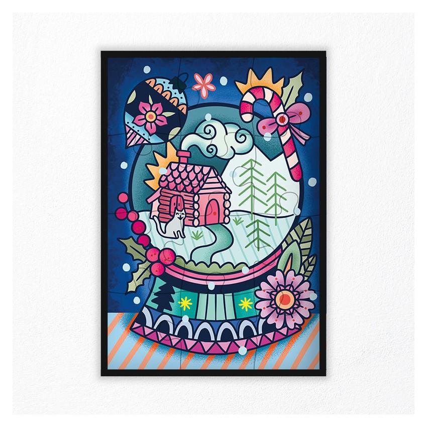 children's 12 pieces winter puzzle