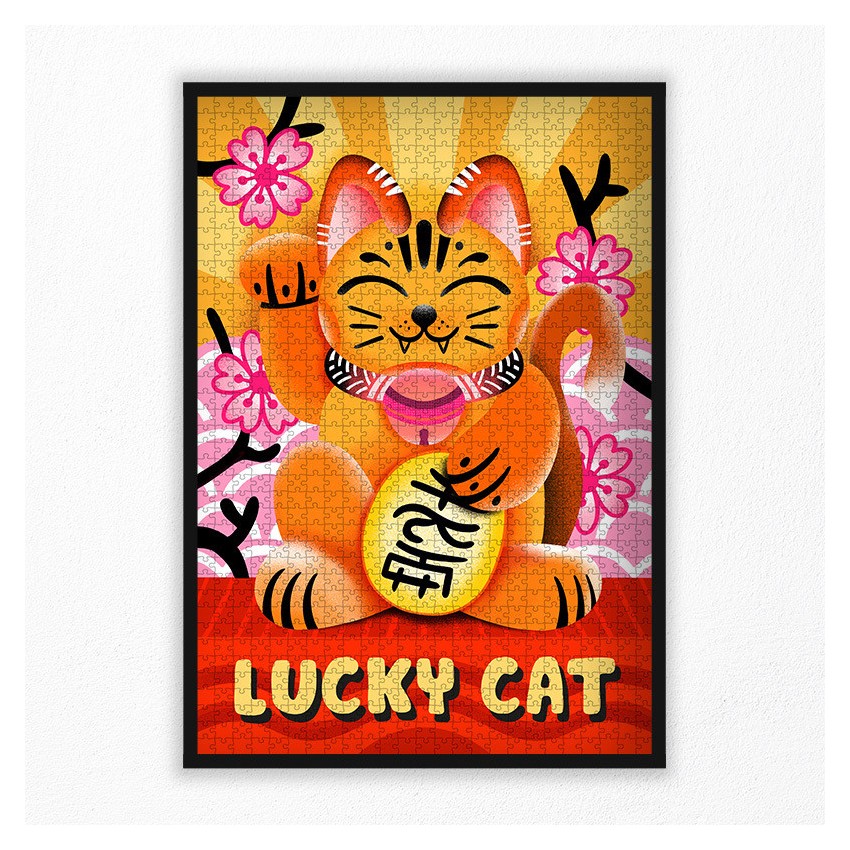 puzzle chat japonais 1000 pièces