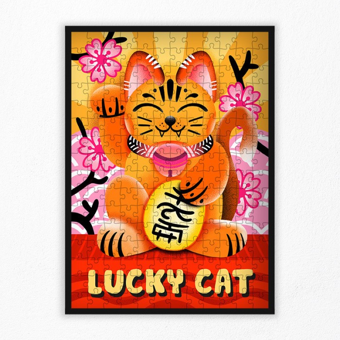 192 pieces japanese cat puzzle
