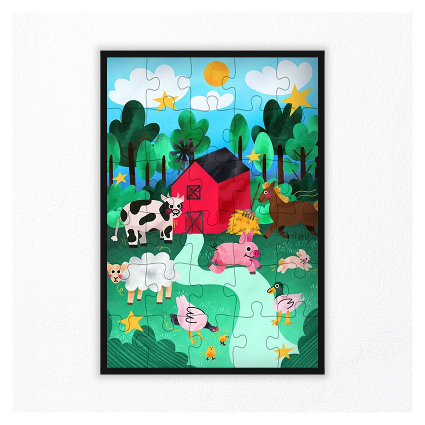 Children's Farm Animals Puzzle 30 pcs