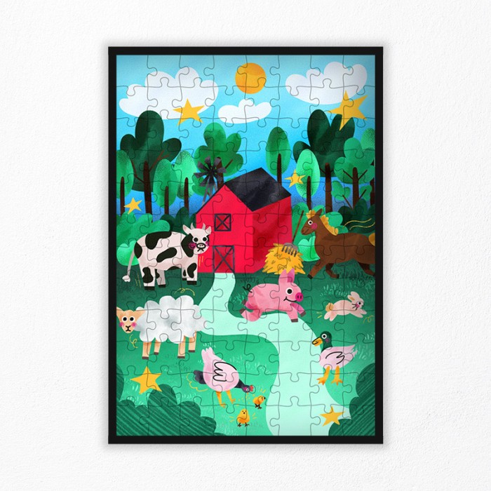 Children's Farm Animals Puzzle 96 pcs