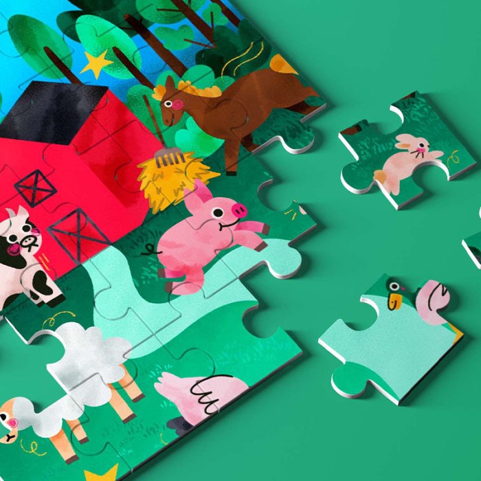 Children's Farm Animals Puzzle Zoom