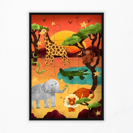 Children's Savanna Animals Puzzle | La Puzzlerie