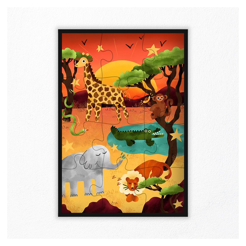 Children's Savanna Animals Puzzle | La Puzzlerie