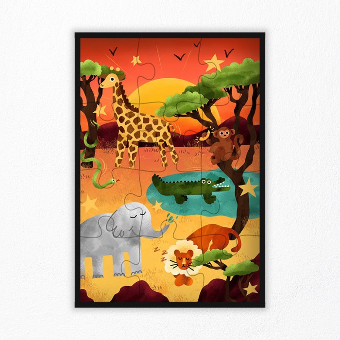 Children's Savanna Animals Puzzle | La Puzzlerie