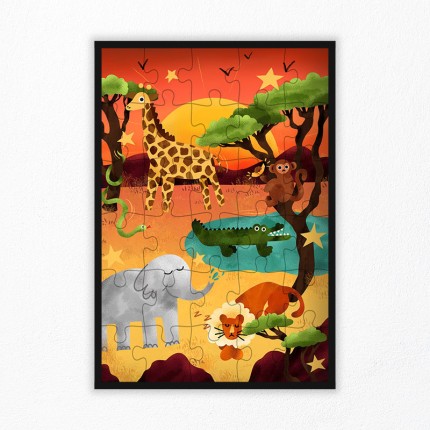 Children's Savanna Animals Puzzle | La Puzzlerie