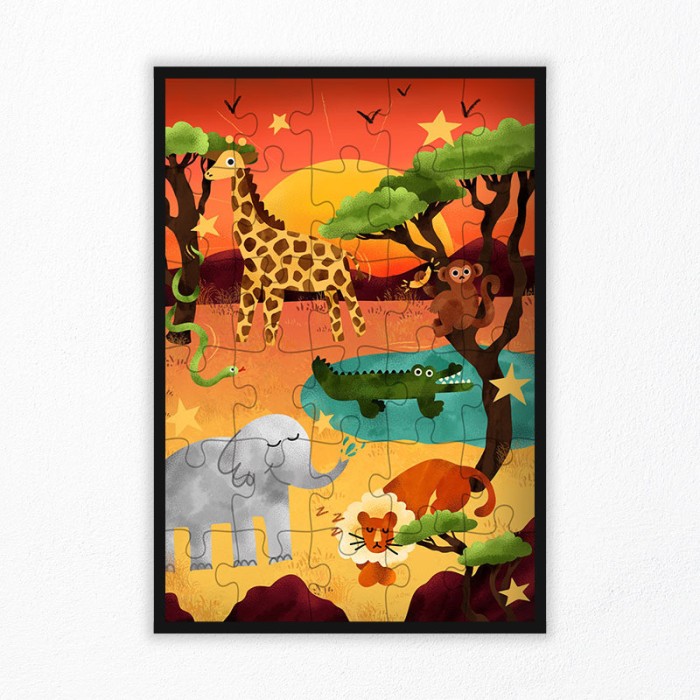 Puzzle Animaux de la Savane 30 pcs