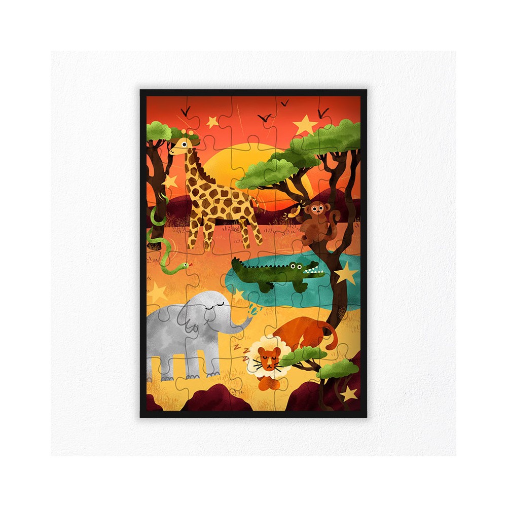 Puzzle Animaux de la Savane 30 pcs