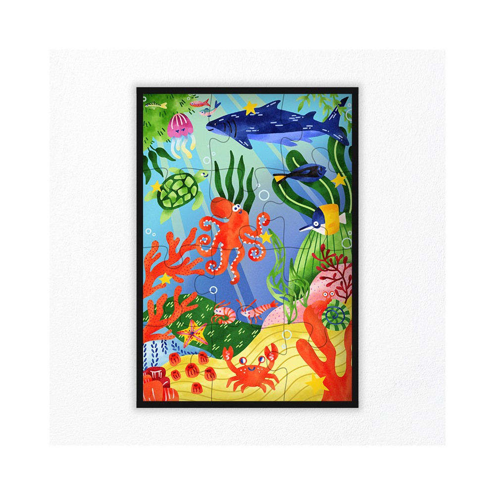 Puzzle Animaux de la Mer 12 pcs