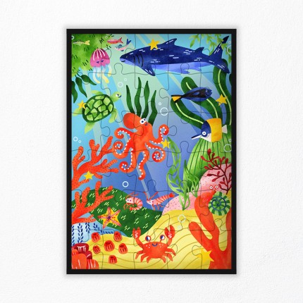 Puzzle Animaux de la Mer 30 pcs